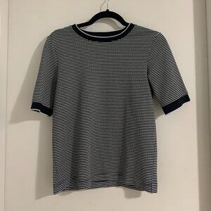 Size Small, SImons, Black and White Checkered Work Blouse